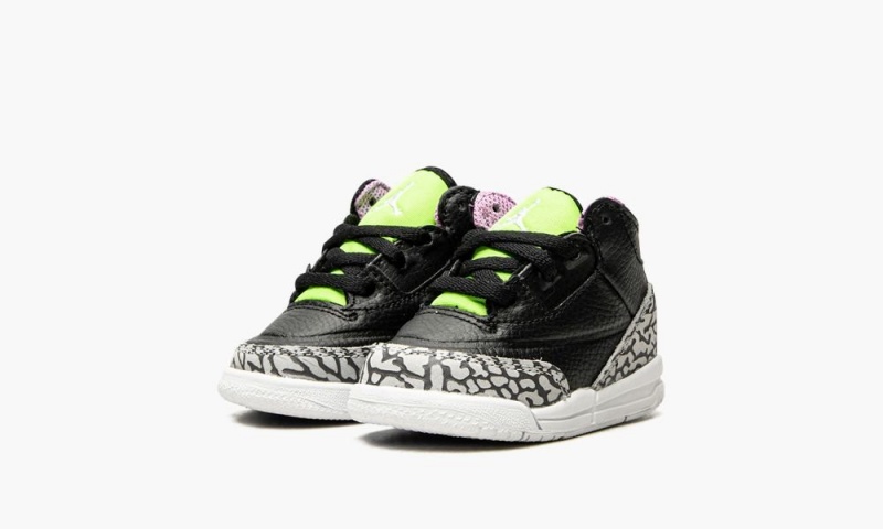 Nike Air Jordan 3 Retro SE Lasten Kengät Mustat Valkoinen Vihreä | 574QKUEXH