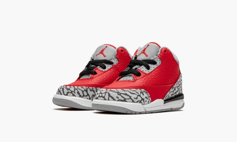 Nike Air Jordan 3 Retro SE TD 'Unite/Red Cement' Lasten Kengät Punainen Harmaat | 985IGUPKR
