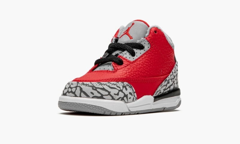 Nike Air Jordan 3 Retro SE TD 'Unite/Red Cement' Lasten Kengät Punainen Harmaat | 985IGUPKR