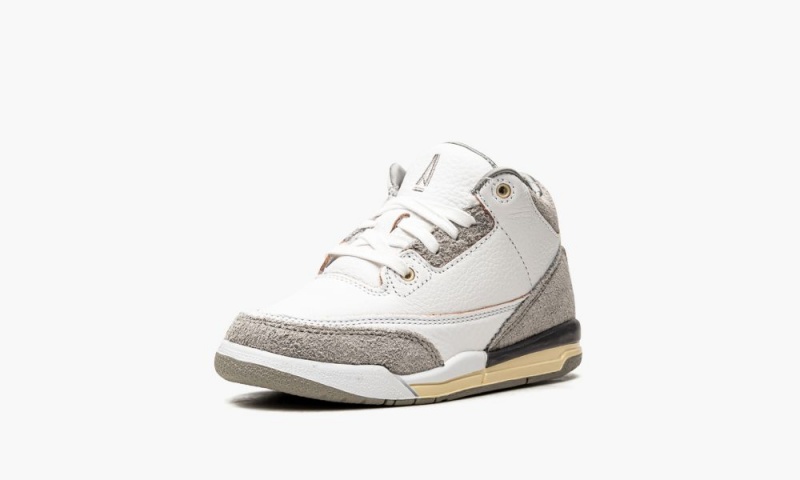 Nike Air Jordan 3 Retro SP (PS) 'A Ma Maniére - Raised by Women' Lasten Kengät Valkoinen Harmaat Ruskea Beige | 407SBPIGN