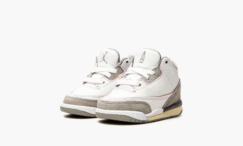 Nike Air Jordan 3 Retro SP TD 'A Ma Maniere - Raised By Women' Lasten Kengät Valkoinen Harmaat | 561JXTESU