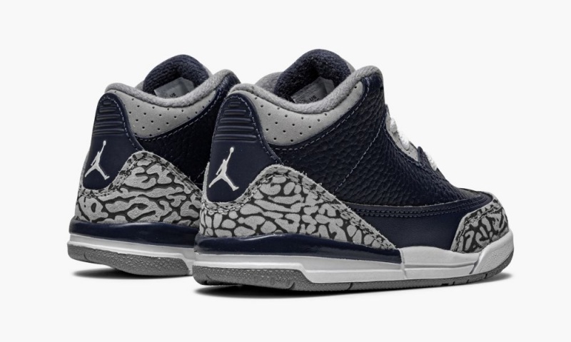 Nike Air Jordan 3 Retro TD 'Georgetown' Lasten Kengät Sininen Harmaat Laivastonsininen | 924LTPDZW