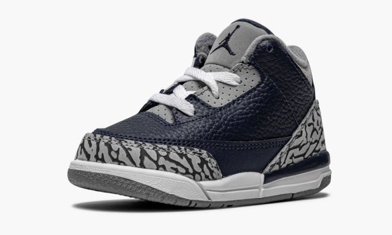 Nike Air Jordan 3 Retro TD 'Georgetown' Lasten Kengät Sininen Harmaat Laivastonsininen | 924LTPDZW