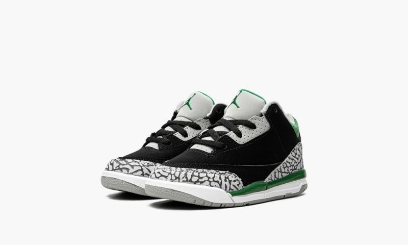Nike Air Jordan 3 Retro TD 'Pine Green' Lasten Kengät Mustat Hopea Valkoinen Syvä Vihreä | 683URMZEA