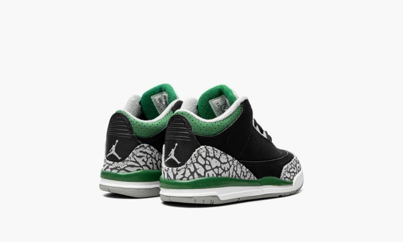 Nike Air Jordan 3 Retro TD 'Pine Green' Lasten Kengät Mustat Hopea Valkoinen Syvä Vihreä | 683URMZEA
