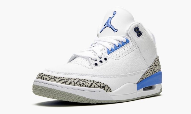 Nike Air Jordan 3 Retro 'UNC' Miesten Kengät Valkoinen Sininen Harmaat | 581BWSUVZ