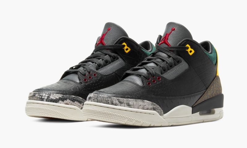 Nike Air Jordan 3 SE 'Animal Instinct 2.0' Miesten Kengät Mustat Mustat Valkoinen Vihreä | 578EKGZHF