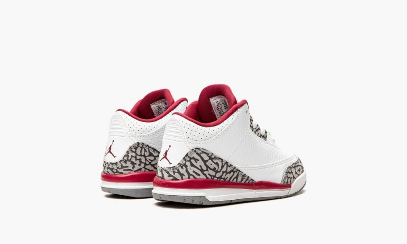 Nike Air Jordan 3 TD 'Cardinal' Lasten Kengät Valkoinen Syvä Keltainen Punainen | 146SELFNM