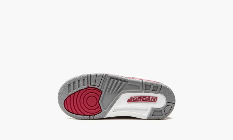 Nike Air Jordan 3 TD 'Cardinal' Lasten Kengät Valkoinen Syvä Keltainen Punainen | 146SELFNM