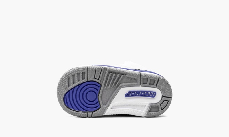 Nike Air Jordan 3 TD 'Racer Blue' Lasten Kengät Valkoinen Mustat Harmaat | 849GTDBSO