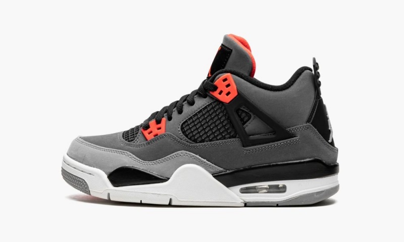 Nike Air Jordan 4 GS \'Infared\' Lasten Kengät Tummanharmaat Mustat | 268EHMLYX