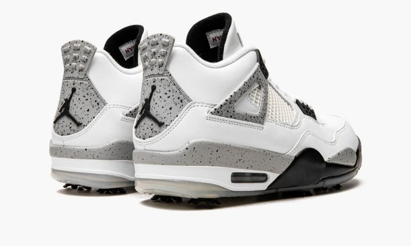 Nike Air Jordan 4 G 'Jordan 4 Golf - White Cement' Miesten Kengät Valkoinen Punainen Harmaat Mustat | 562QGIWVK