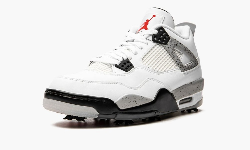 Nike Air Jordan 4 G 'Jordan 4 Golf - White Cement' Miesten Kengät Valkoinen Punainen Harmaat Mustat | 562QGIWVK