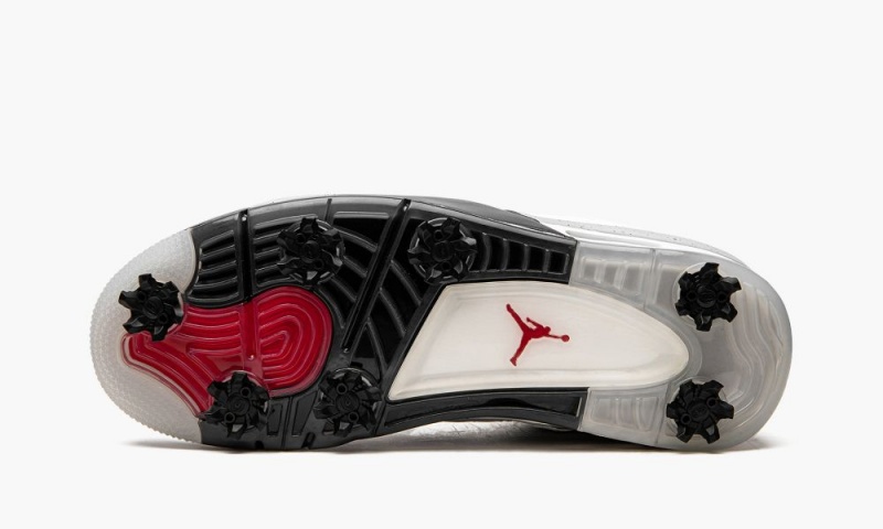 Nike Air Jordan 4 G 'Jordan 4 Golf - White Cement' Miesten Kengät Valkoinen Punainen Harmaat Mustat | 562QGIWVK