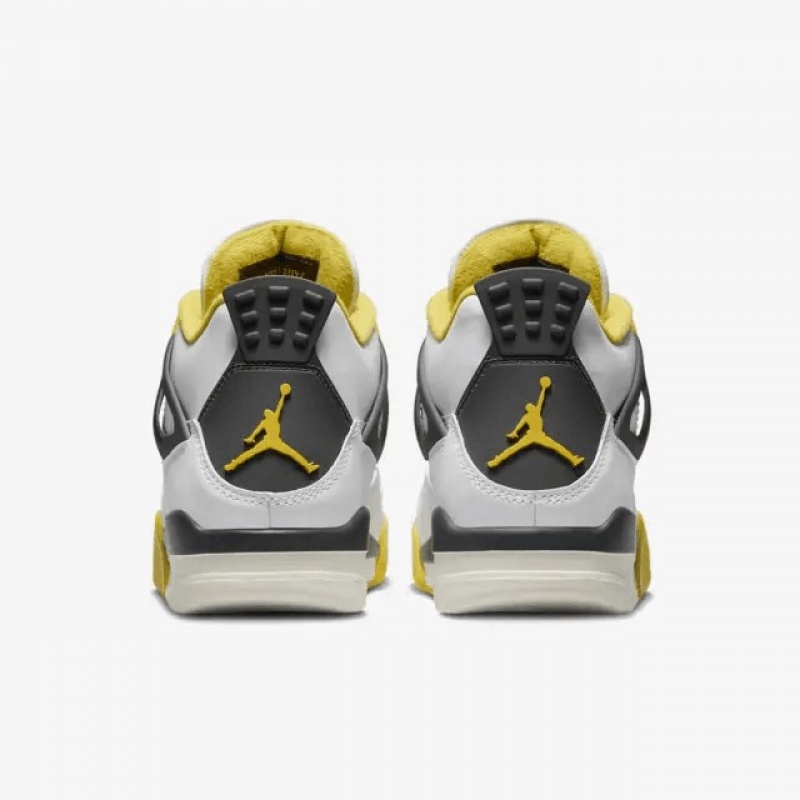 Nike Air Jordan 4 Naisten Kengät Valkoinen Keltainen Mustat | 268LAEUFW