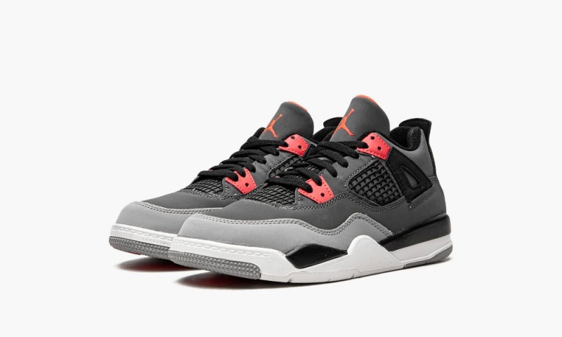 Nike Air Jordan 4 PS 'Infared' Lasten Kengät Tummanharmaat Mustat | 067SKWXNG