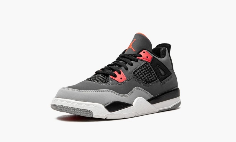 Nike Air Jordan 4 PS 'Infared' Lasten Kengät Tummanharmaat Mustat | 067SKWXNG