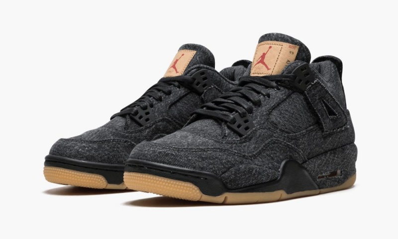 Nike Air Jordan 4 RTR Levis NRG BG 'Levi's' Lasten Kengät Mustat Ruskea | 693TYXABG
