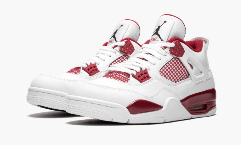 Nike Air Jordan 4 Retro 'Alternate' Miesten Kengät Valkoinen Mustat Punainen | 963LXGFNP