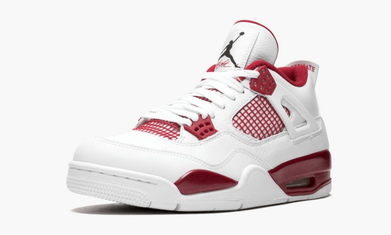 Nike Air Jordan 4 Retro 'Alternate' Miesten Kengät Valkoinen Mustat Punainen | 963LXGFNP