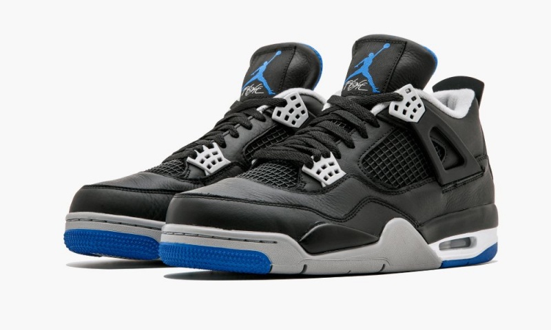 Nike Air Jordan 4 Retro 'Alternate Motorsports' Miesten Kengät Mustat Kuninkaallinen Sininen Hopea | 375SWUFYI