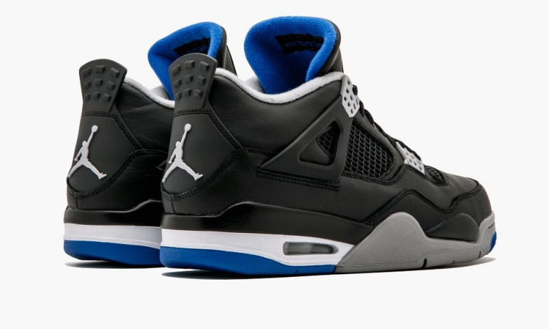 Nike Air Jordan 4 Retro 'Alternate Motorsports' Miesten Kengät Mustat Kuninkaallinen Sininen Hopea | 375SWUFYI