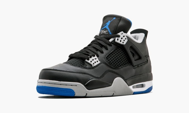 Nike Air Jordan 4 Retro 'Alternate Motorsports' Miesten Kengät Mustat Kuninkaallinen Sininen Hopea | 375SWUFYI