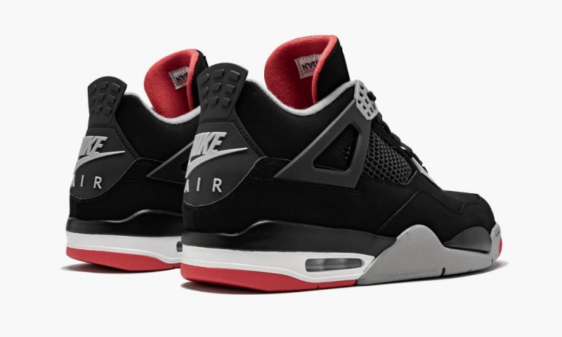 Nike Air Jordan 4 Retro 'Bred 2019 Release' Miesten Kengät Mustat Harmaat Valkoinen | 329LHXOBK
