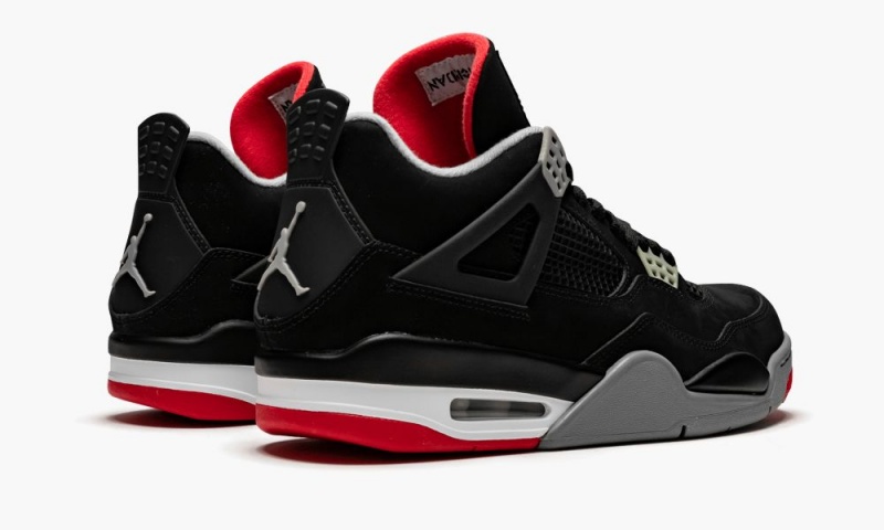 Nike Air Jordan 4 Retro 'Bred' Miesten Kengät Mustat Harmaat Punainen | 726KLRODW