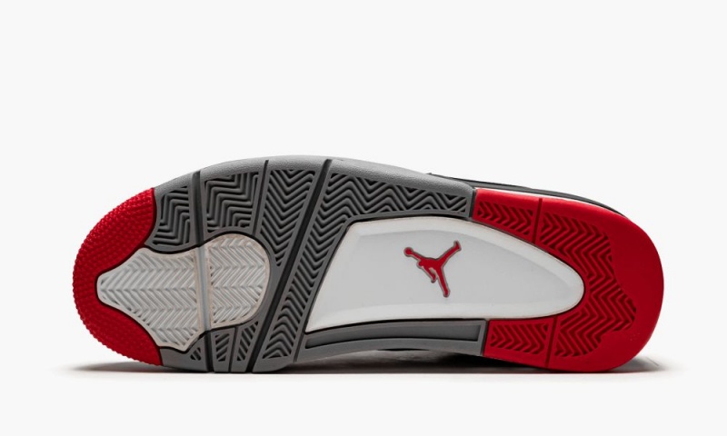 Nike Air Jordan 4 Retro 'Bred' Miesten Kengät Mustat Harmaat Punainen | 726KLRODW