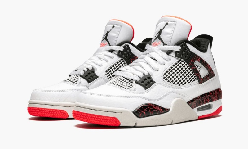 Nike Air Jordan 4 Retro 'Crimson Tint' Miesten Kengät Valkoinen Mustat Vaaleanpunainen | 129JECBOI