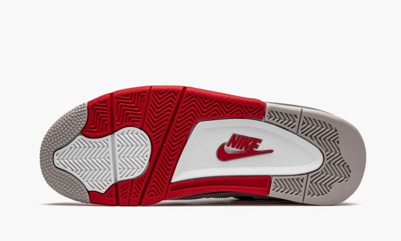 Nike Air Jordan 4 Retro 'Fire Red 2020' Miesten Kengät Valkoinen Punainen Mustat Harmaat | 189XJONYW