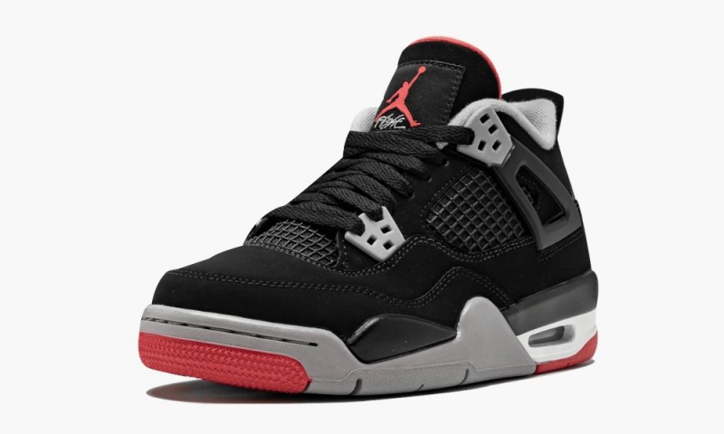 Nike Air Jordan 4 Retro (GS) 'Bred 2019' Lasten Kengät Mustat Punainen Harmaat | 182BXSVPT