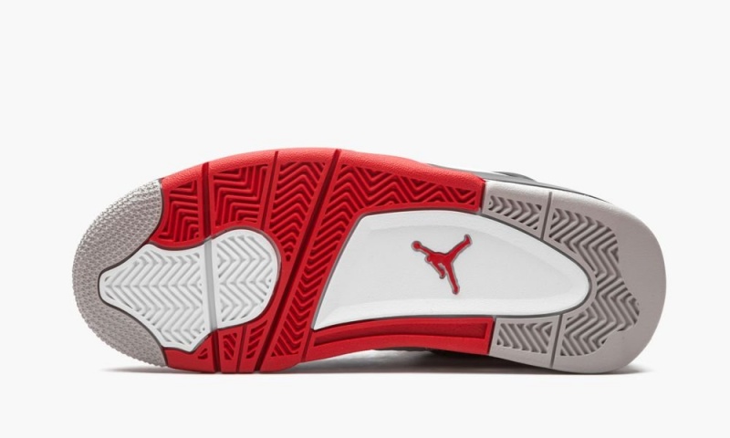 Nike Air Jordan 4 Retro GS 'Fire Red' Lasten Kengät Valkoinen Punainen Mustat Harmaat | 138QCLBRX