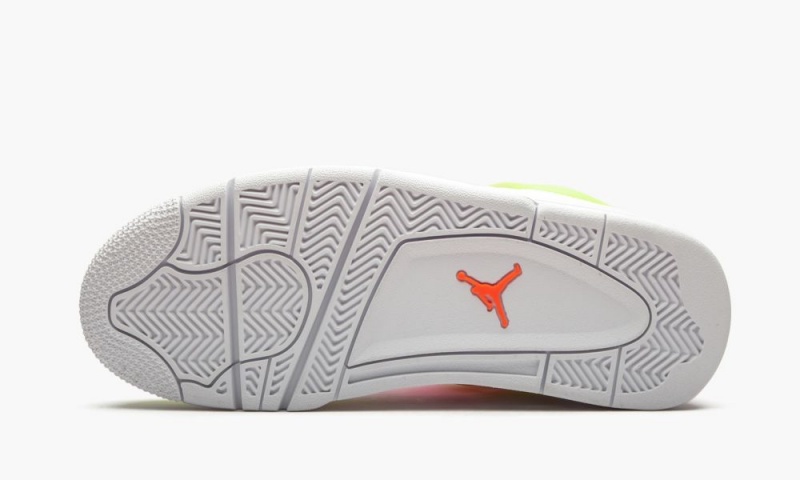 Nike Air Jordan 4 Retro GS 'Lemon Venom' Lasten Kengät Valkoinen Sitruuna Pinkki | 729LCBDJS