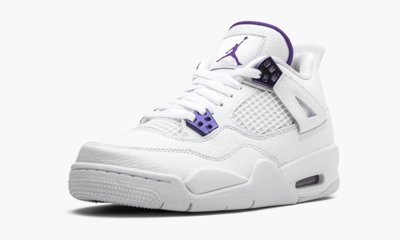 Nike Air Jordan 4 Retro GS 'Metallic Pack - Purple' Lasten Kengät Valkoinen Violetit Metal | 743RGLYHO