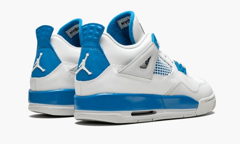 Nike Air Jordan 4 Retro GS 'Military' Lasten Kengät Valkoinen Sininen Harmaat | 258LKTAHC