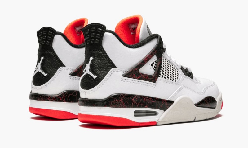 Nike Air Jordan 4 Retro (GS) 'Nostalgia' Lasten Kengät Valkoinen Mustat Vaaleanpunainen | 982WCIMKD