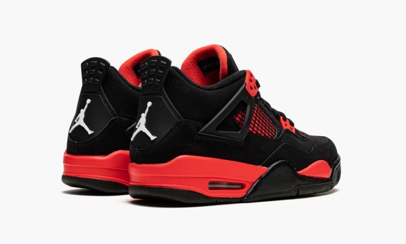 Nike Air Jordan 4 Retro GS 'Red Thunder' Lasten Kengät Mustat Valkoinen Punainen | 869SCVYMZ