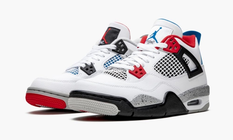 Nike Air Jordan 4 Retro GS 'What The' Lasten Kengät Valkoinen Sininen Punainen | 132XFNIYL