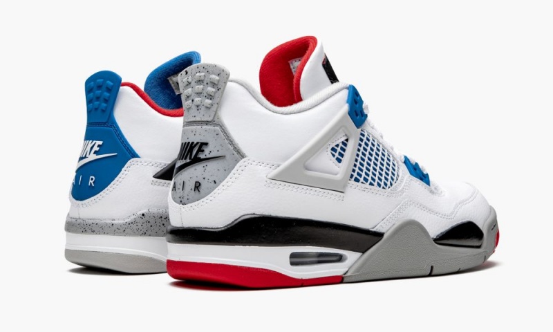 Nike Air Jordan 4 Retro GS 'What The' Lasten Kengät Valkoinen Sininen Punainen | 132XFNIYL