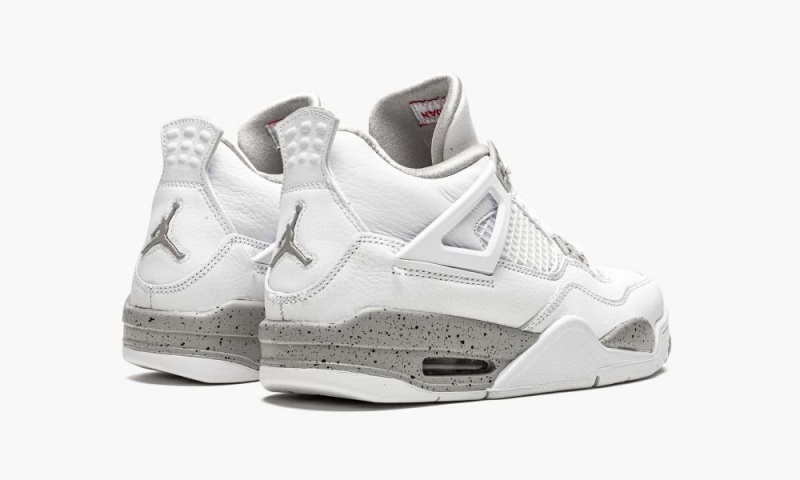 Nike Air Jordan 4 Retro GS 'White Oreo' Lasten Kengät Valkoinen Harmaat Mustat Punainen | 183GRLHDX