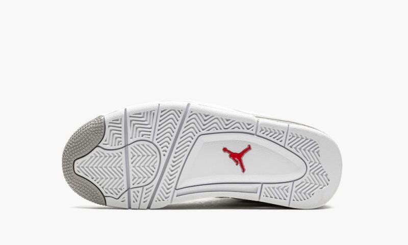 Nike Air Jordan 4 Retro GS 'White Oreo' Lasten Kengät Valkoinen Harmaat Mustat Punainen | 183GRLHDX