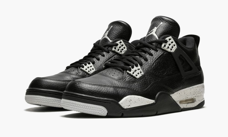 Nike Air Jordan 4 Retro LS 'Oreo' Miesten Kengät Mustat Harmaat Mustat | 896XACTFO