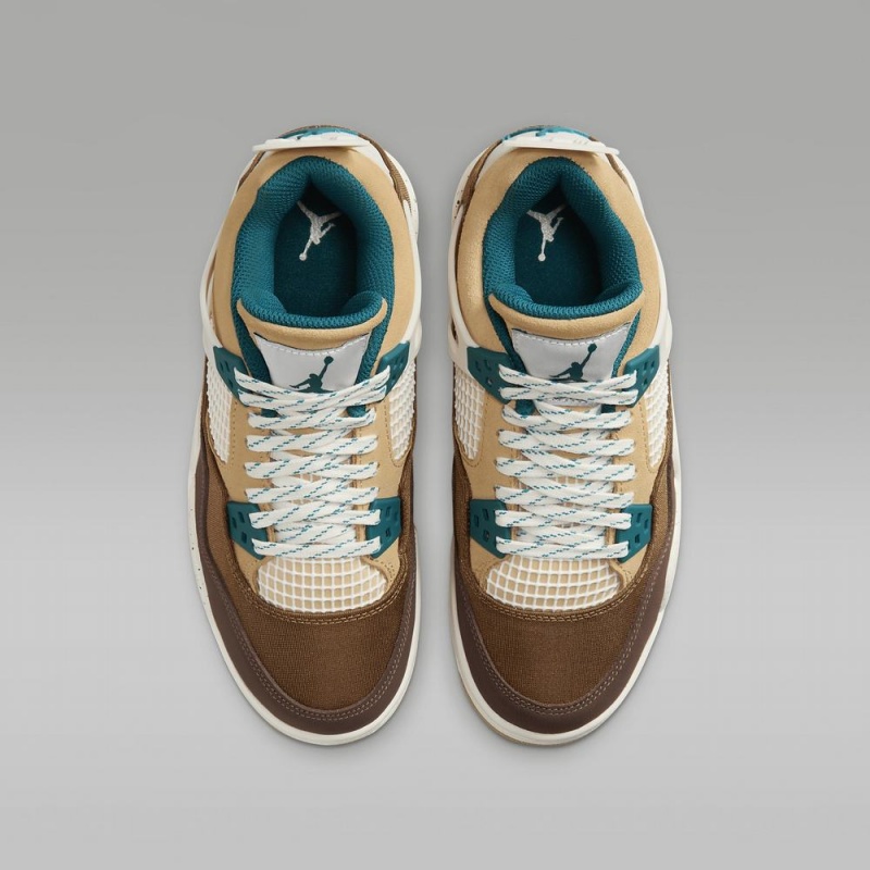 Nike Air Jordan 4 Retro Lasten Kengät Ruskea Turkoosi | 349QCRAYB