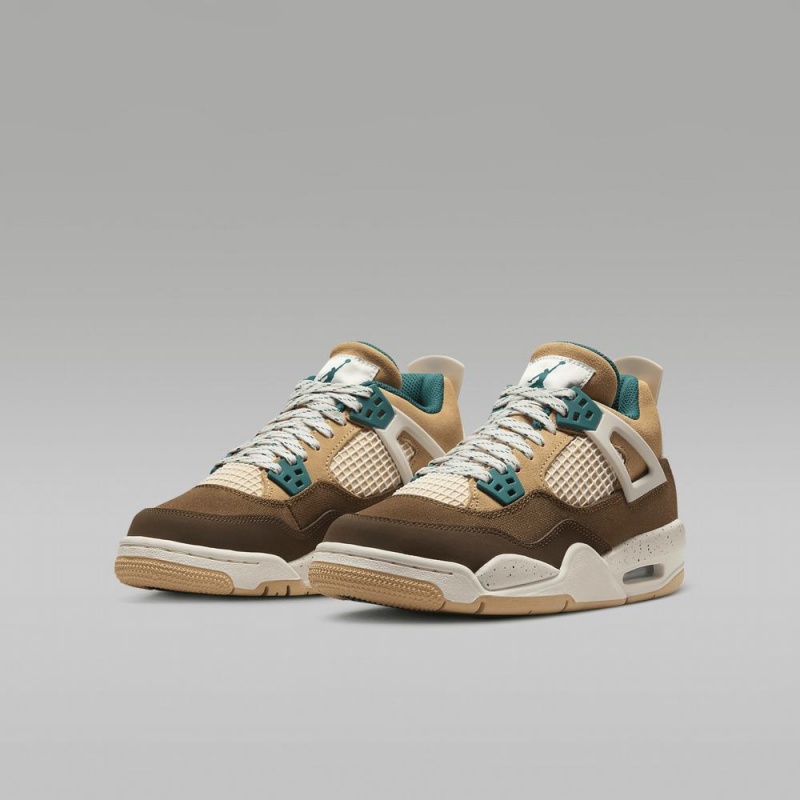 Nike Air Jordan 4 Retro Lasten Kengät Ruskea Turkoosi | 349QCRAYB