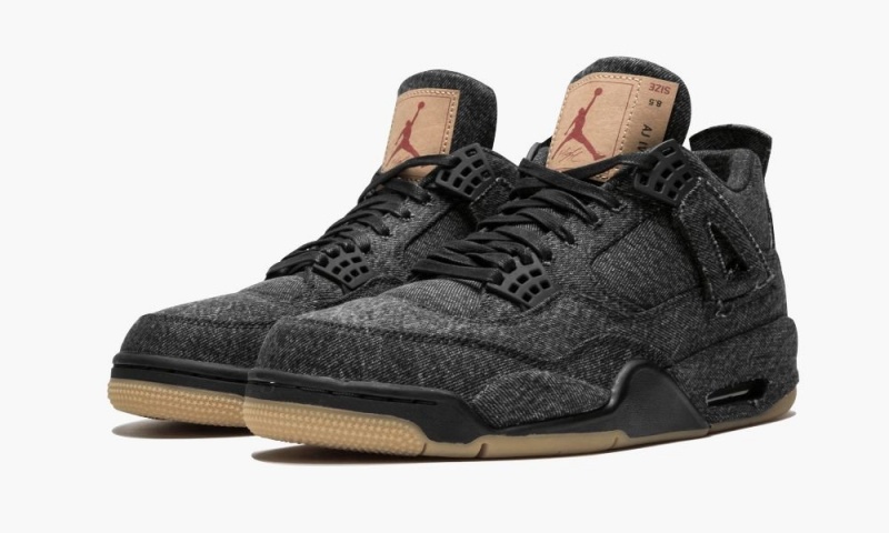 Nike Air Jordan 4 Retro Levis NRG 'Black Levis' Miesten Kengät Mustat | 280ADFSJU