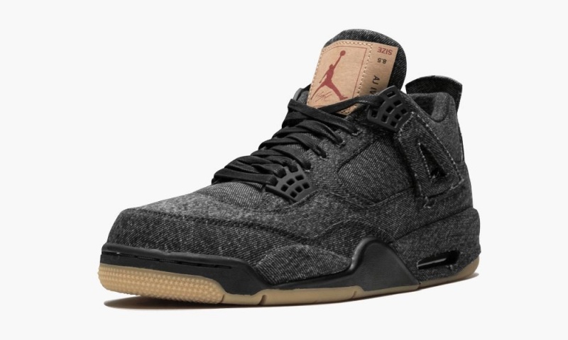 Nike Air Jordan 4 Retro Levis NRG 'Black Levis' Miesten Kengät Mustat | 280ADFSJU