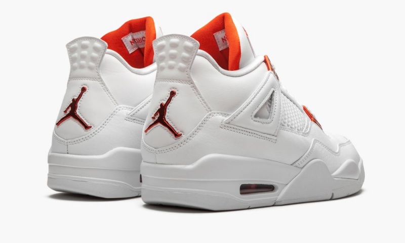 Nike Air Jordan 4 Retro 'Metallic Pack - Orange' Miesten Kengät Valkoinen Oranssi Metal | 156IVMEJT