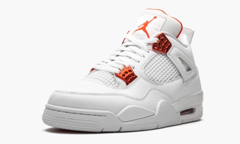 Nike Air Jordan 4 Retro 'Metallic Pack - Orange' Miesten Kengät Valkoinen Oranssi Metal | 156IVMEJT